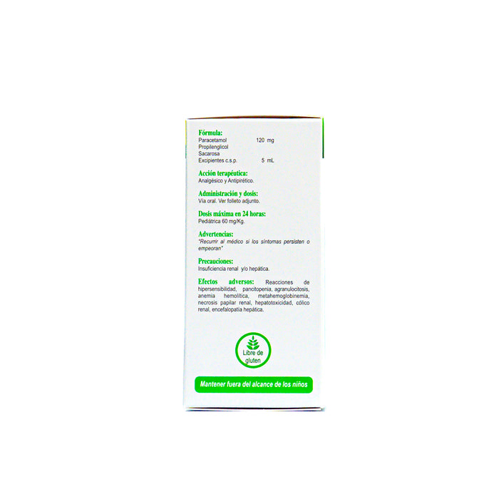 Acetamol Paracetamol 120Mg 5Ml Jarabe X 70Ml