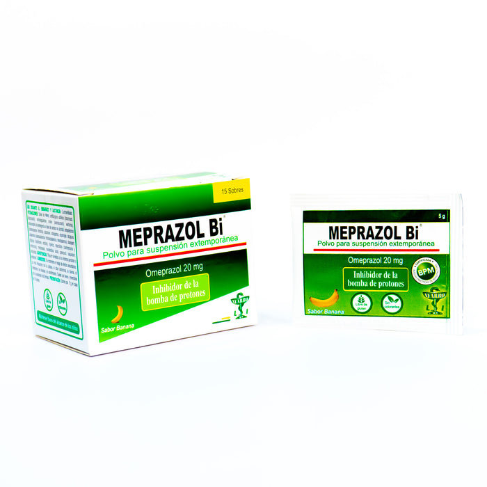 Meprazol Bi Omeprazol / Bicarbona sabor a Banana X Sobre