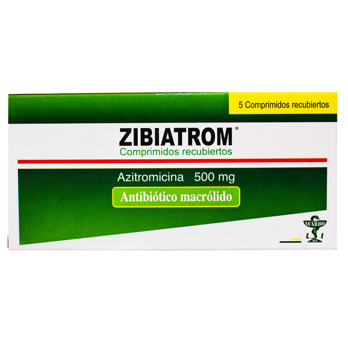 Zibiatrom 500Mg Azitromicina X Comprimido