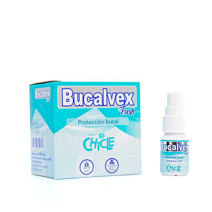 Bucalvex Fresh Clorhexidina Solucion Spray X 15ml