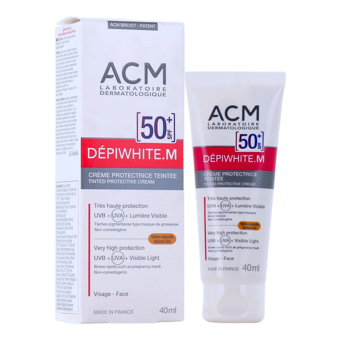 Crema Protectora Acm Depiwhite M Tinted Facial Spf 50+ X 40ml
