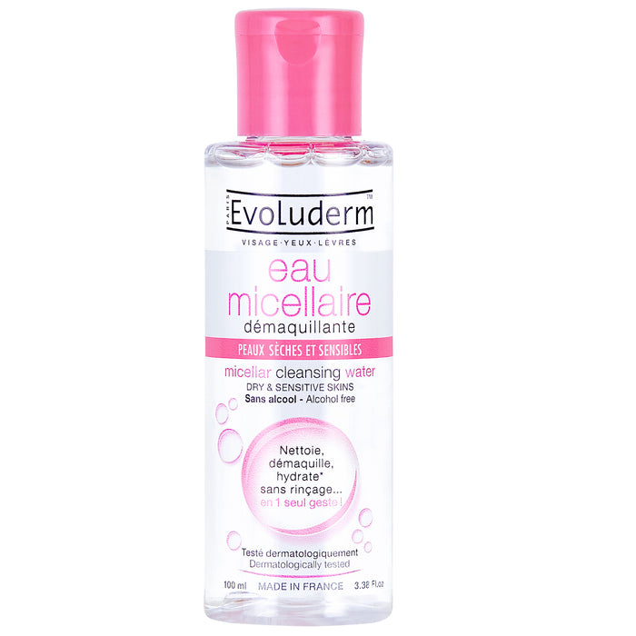 Evoluderm Agua Micelar Piel Seca Sensible X 100ml