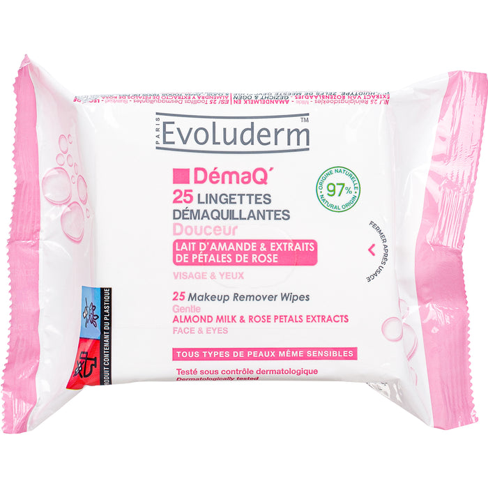 Evoluderm Toallitas Desquillantes Todo Tipo De Piel X 25 Unidades