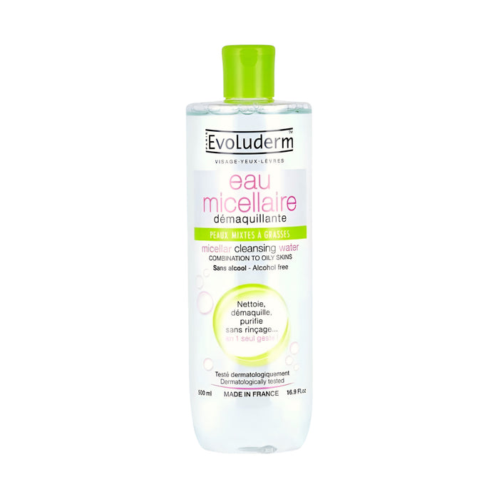Agua Micelar Evoluderm Desmaquillante Piel Mixta X 500ml