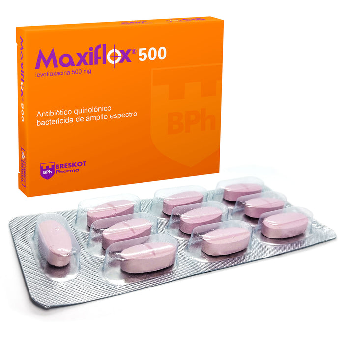 Maxiflox 500Mg Levofloxacina X Tableta