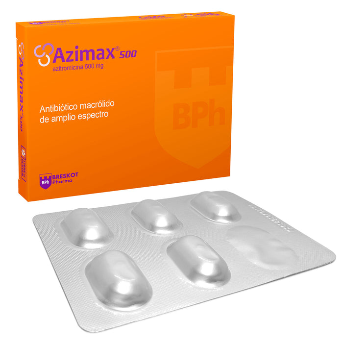 Azimax 500Mg Azitromicina X Tableta