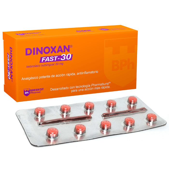 Dinoxan Fast 30Mg Ketorolaco X Tableta