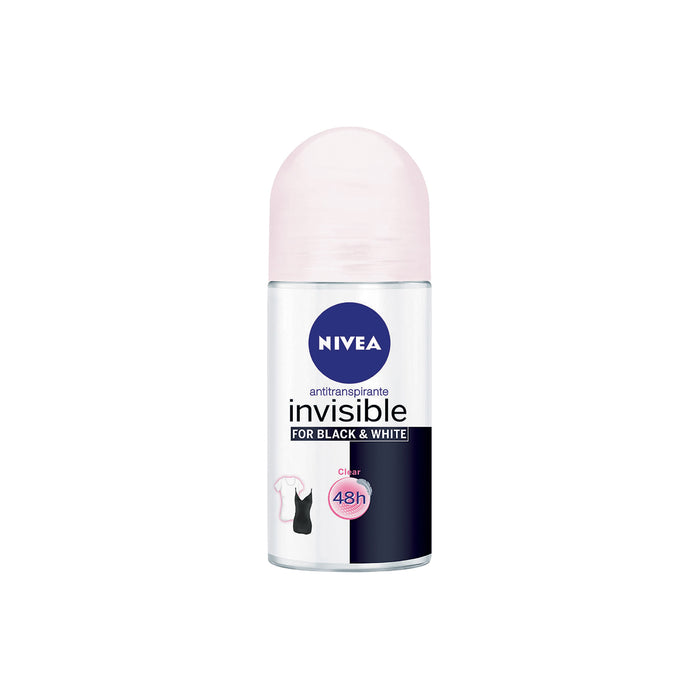 Desodorante Nivea Invisible Roll On Black And White Clear X 50 Ml