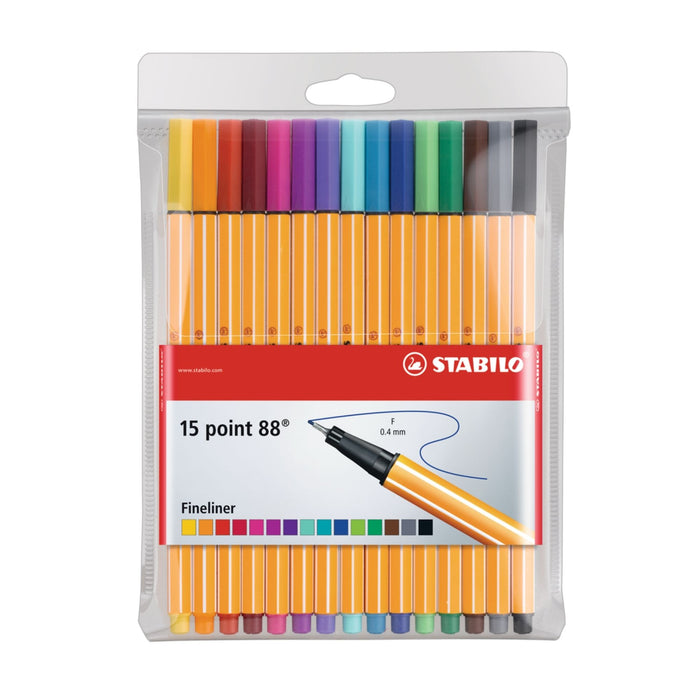 Marcador Micro Punta Stabilo Point 88  Set X 15 Piezas