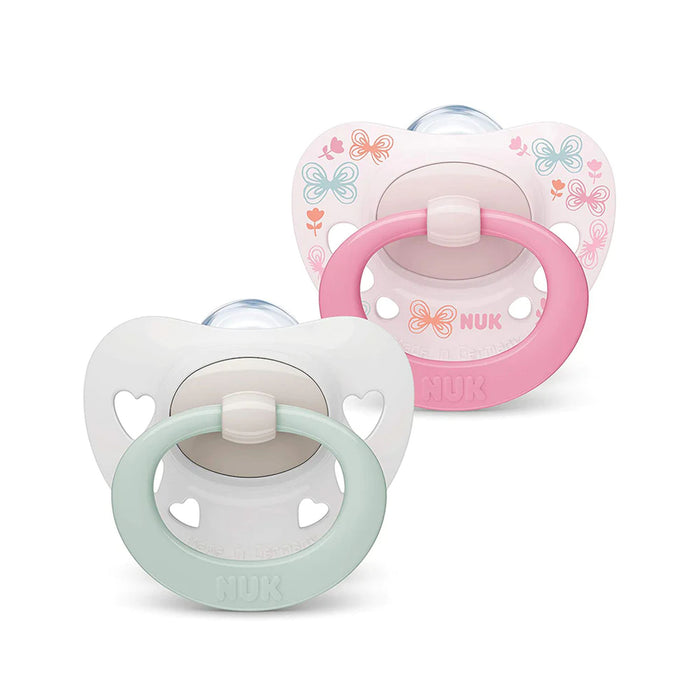 Chupete Signature Nuk Rosado 0-6M X 2 Unidades
