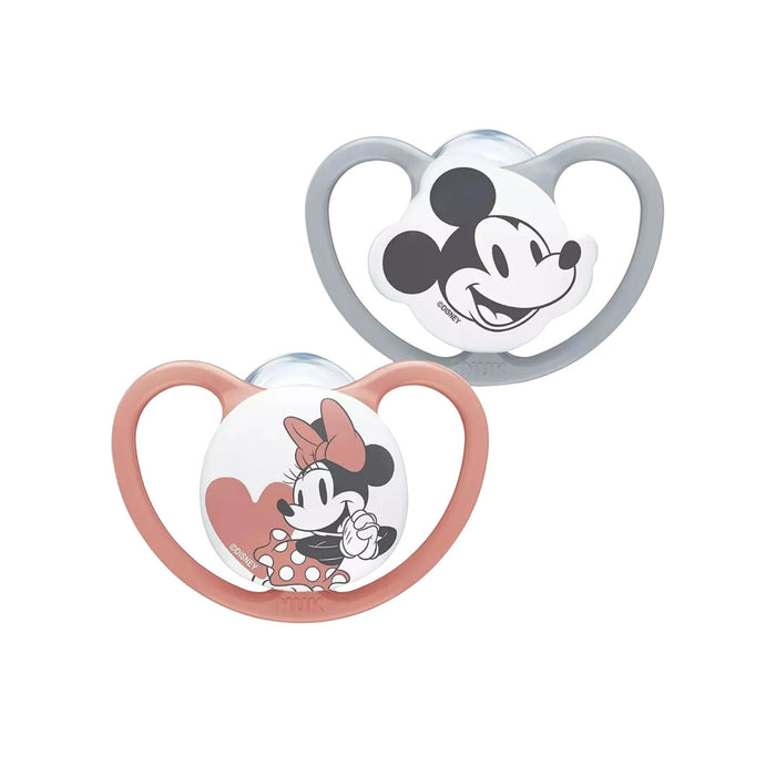 Chupete Space Nuk Mickey Minnie Mickey Minnie 0-6M X 2 Unidades