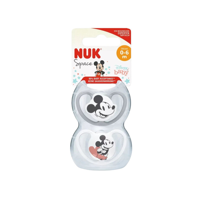 Chupete Space Nuk Mickey 0-6M X 2 Unidades