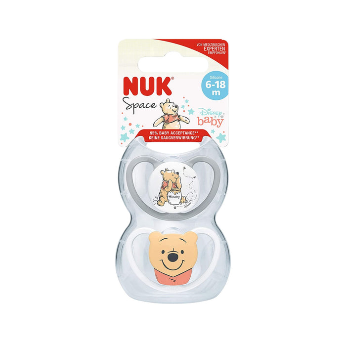 Chupete Space Nuk Winnie The Pooh 6-18M X 2 Unidades