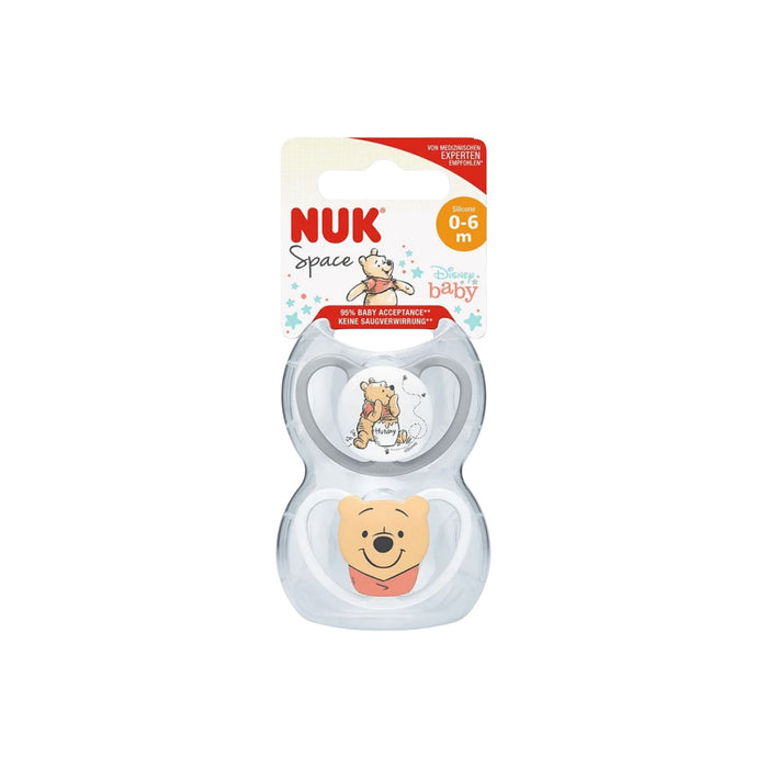 Chupete Space Nuk Winnie The Pooh 0-6M X 2 Unidades