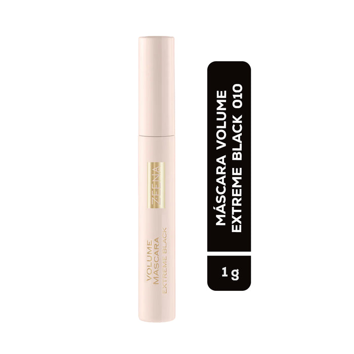 Mascara De Pestañas Volumen Extreme Black Zeena 010
