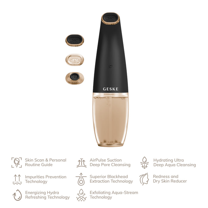 Limpiador Facial Geske Aqua-Stream 8 En 1 Gray