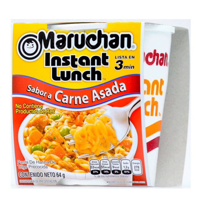 Sopa Maruchan Vaso Sabor Carne Asada X 64g