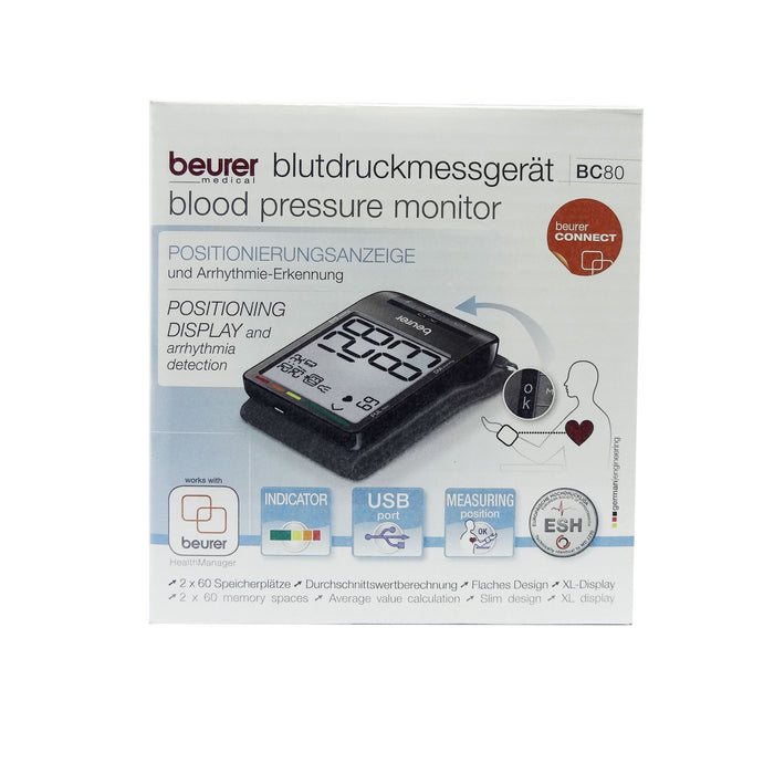Beurer Tensiometro De Muneca C Conexion A Pc Bc80