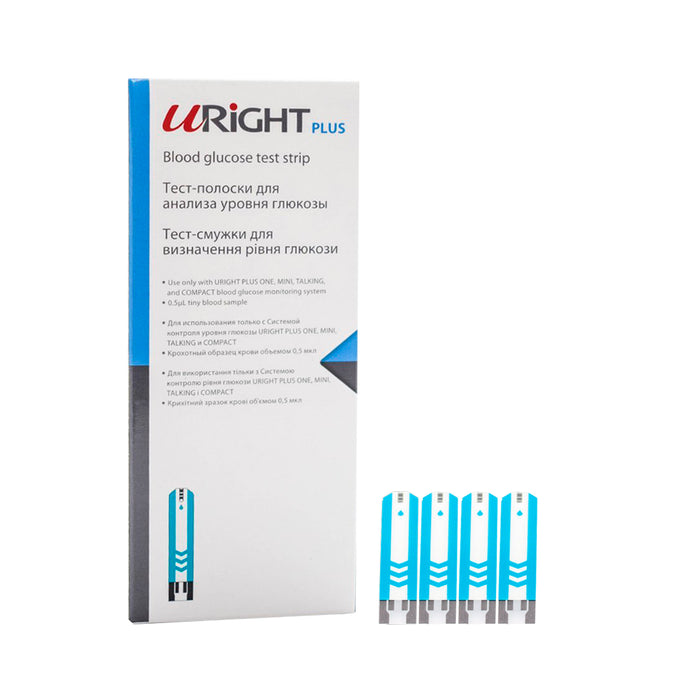Cintas Uright Plus Tiras Glicemia X Unidad