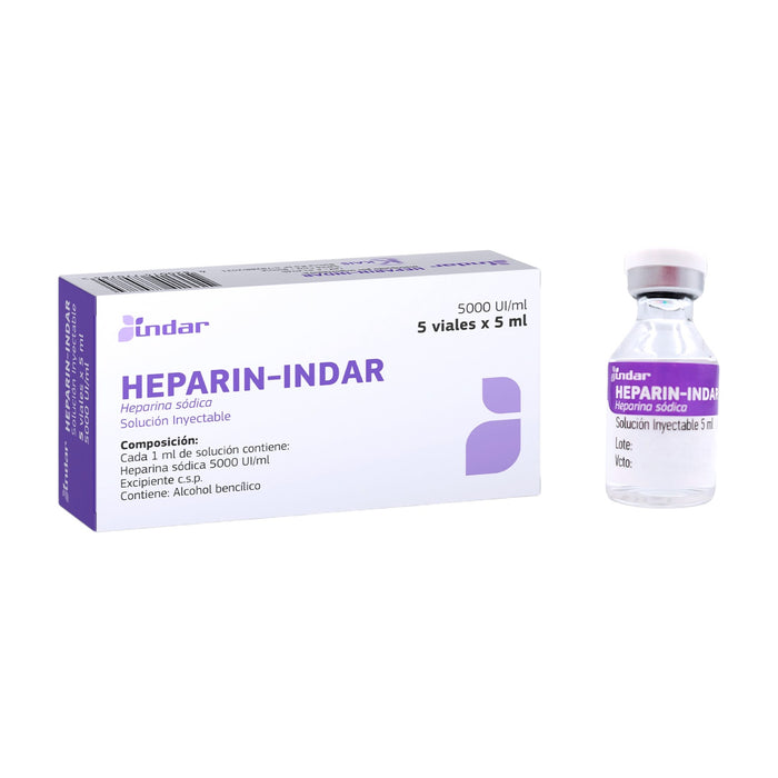 Heparin-Indar 25000Ui 5Ml Heparina X Ampolla