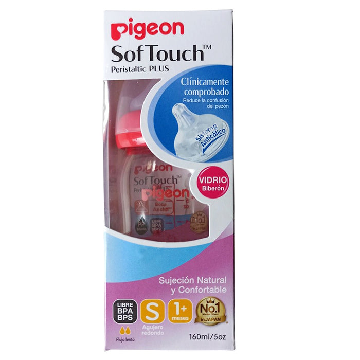 Mamadera Soft Touch Vidrio Pigeon X 160ml
