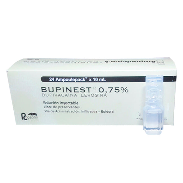 Bupinest Pura 0.75 Bupivacaina Y 10ml X Ampolla