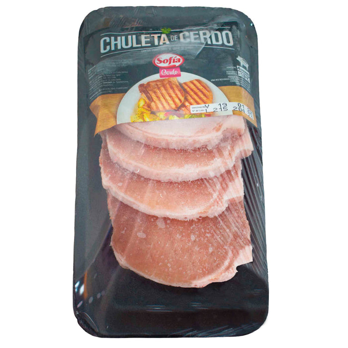 Chuleta De Cerdo Sofía Congelado En Bandeja 500 G Aprox.