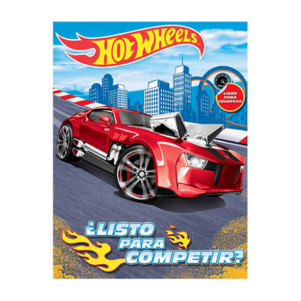 Cuaderno Para Colorear Hot Wheels