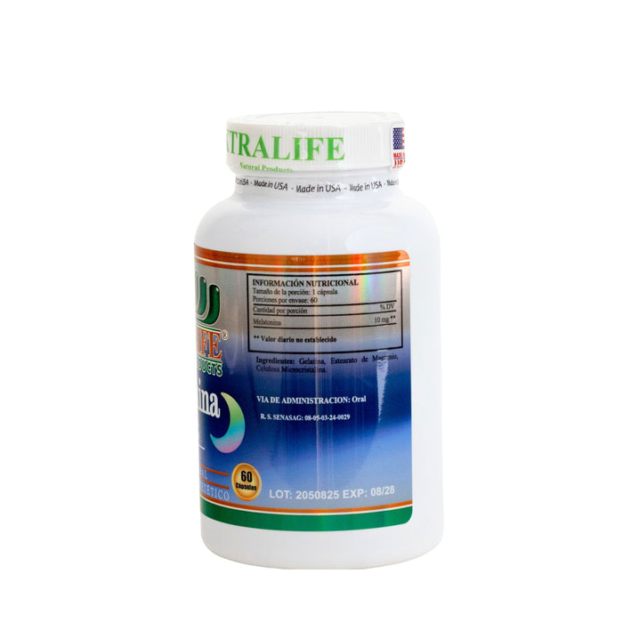 Melatonina 10 Mg Xtralife X 60 Cápsulas