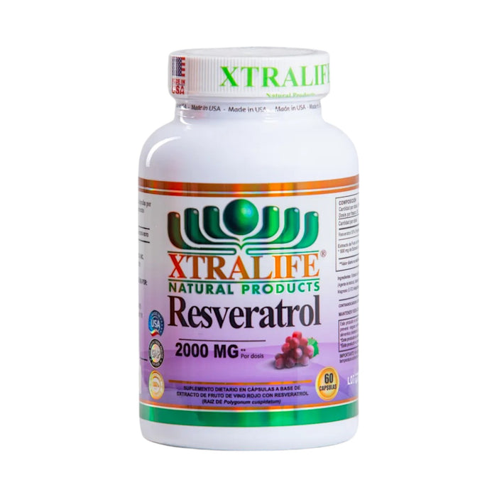 Resveratrol 2000Mg Xtralife X 60 Cápsulas