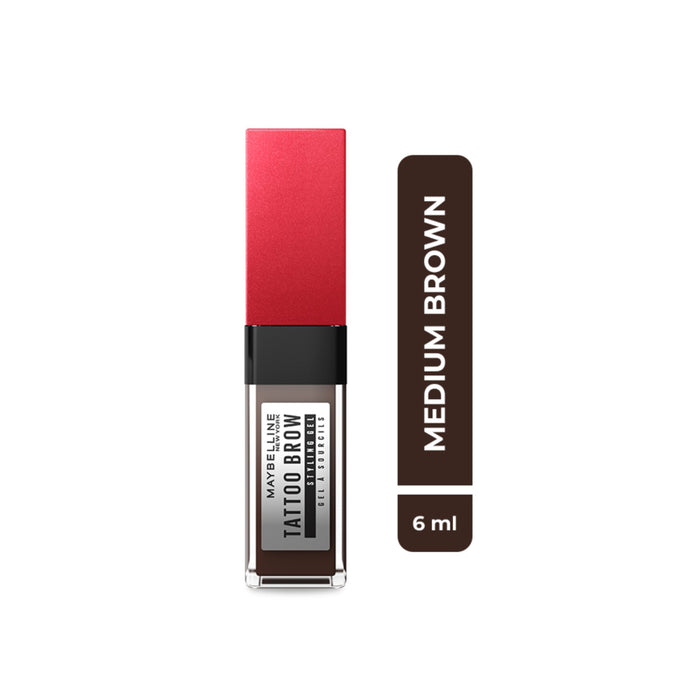 Gel De Cejas Maybelline Tatto Brow 3D Gel - Tono Medium Brown X 6Ml