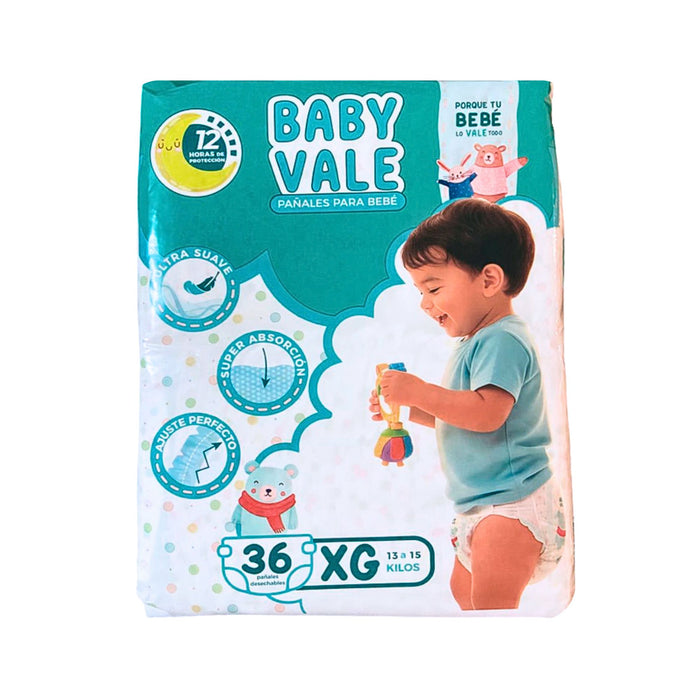 Pañales Baby Vale Xg X 36 Unidades