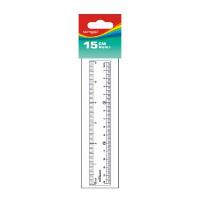 Regla Keyroad Plástica Rígida X 15Cm