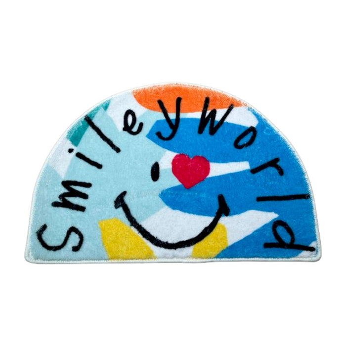Miniso Smileyworld Collection Semicircle Alfombra(Blue)