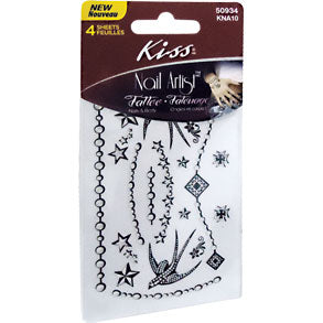 Tatuaje Para Uñas Kiss Nail Artist Tattoo X 4 Unidades