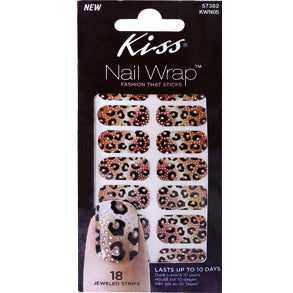 Stickers Para Uñas Kiss Nail Wrap Princess Sticks Tigre