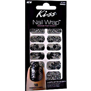 Stickers Para Uñas Kiss Nail Wrap Mini Noche