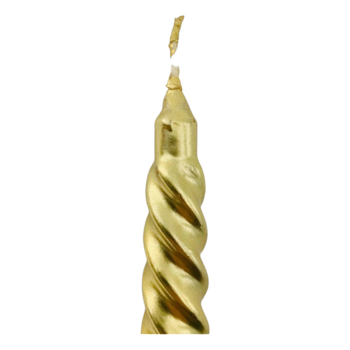 Vela Santini Set Decorativo Dorado X 2 Piezas