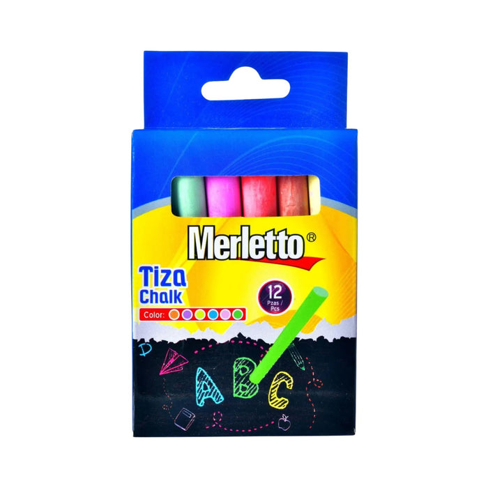 Tiza De Colores Merletto X 12 Unidades