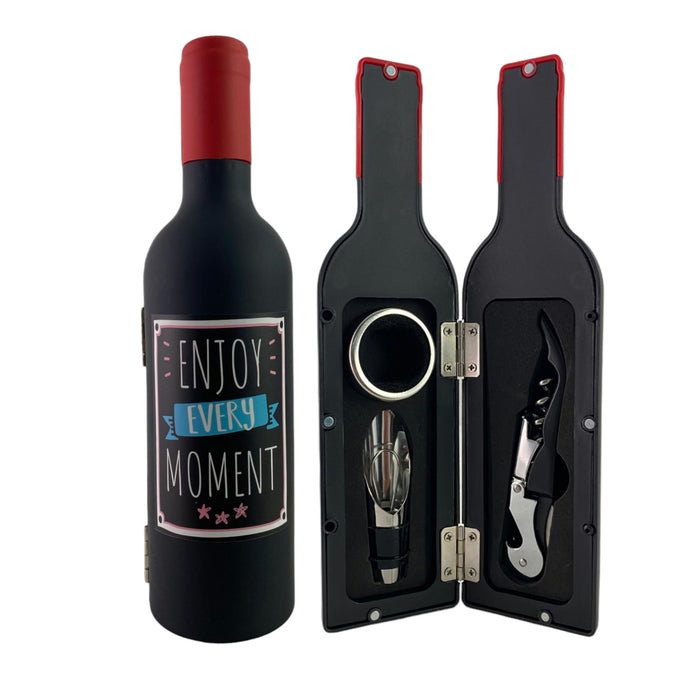 Set Botella Roja Concepts Life Accesorios Para Vino X 3 Piezas