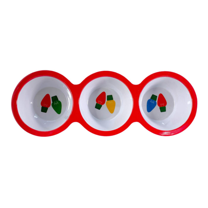 Bandeja Santini Entremesero 3 Divisiones Xmas Light X 37.5Cm