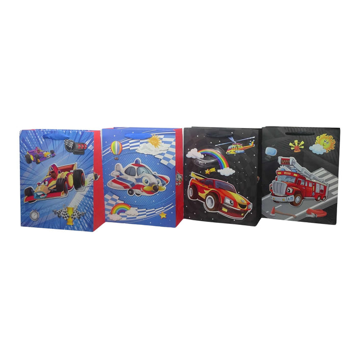 Bolsa De Regalo Merletto Transporte 3D Glitter Tamaño L