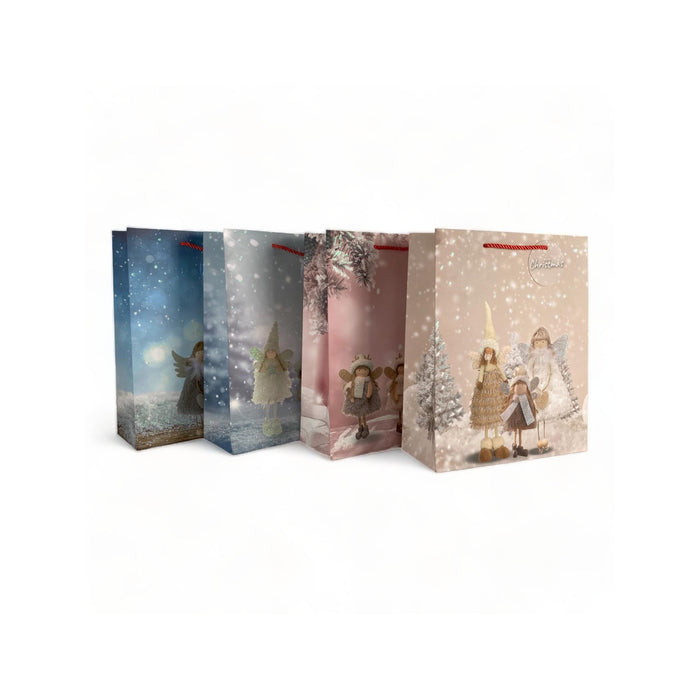 Bolsa De Regalo Santini Con Diseños De Muñecas De Navidad M
