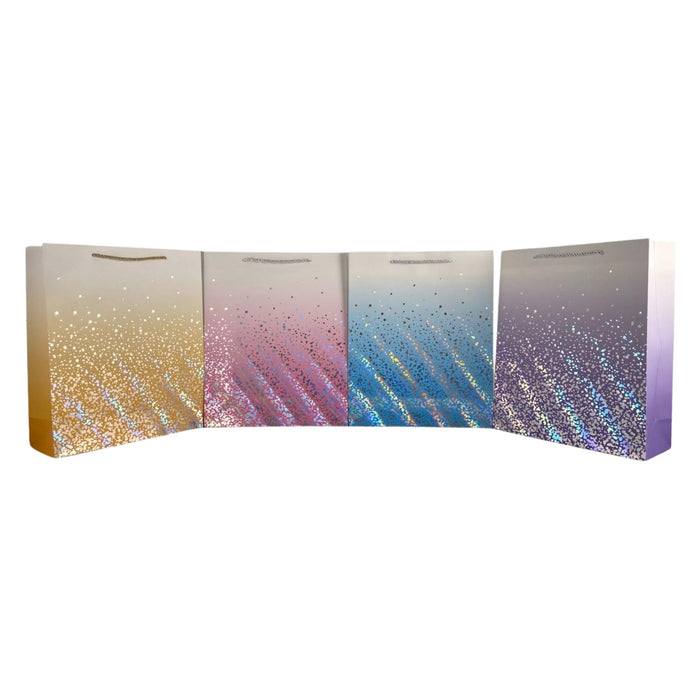 Bolsa De Regalo Merletto Degrade Con Brillo Tamaño L