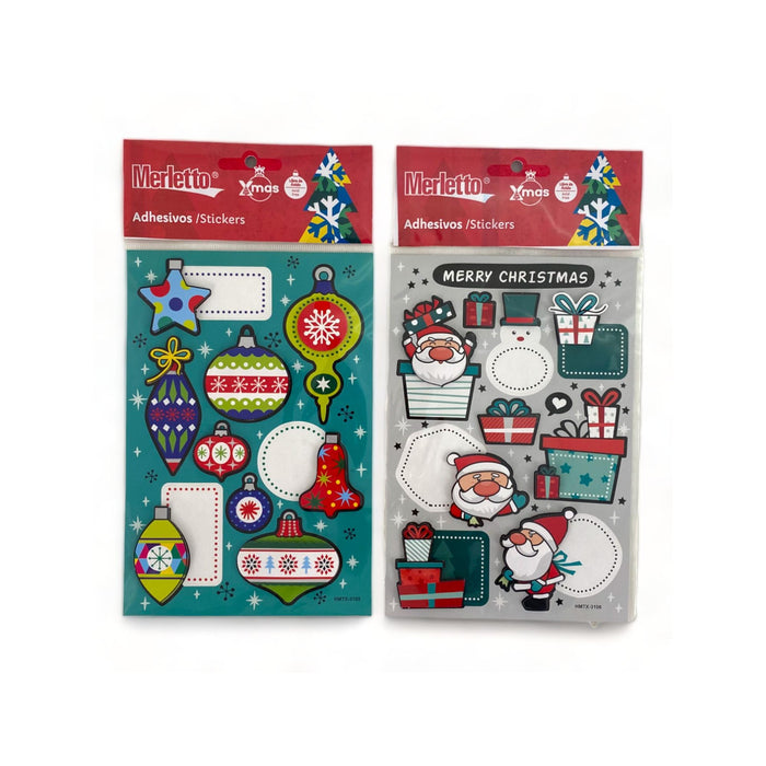 Stickers Navideños Santini Surtidos Modelo B
