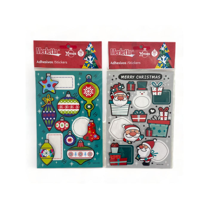 Stickers Navideños Santini Surtidos Modelo B