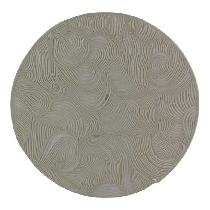 Individual Redondo Concepts Life Blanco Con Ondas 38X38cm