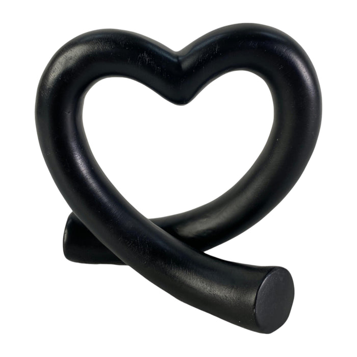 Corazón Decorativo Concepts Life Negro 14X7.5X14cm