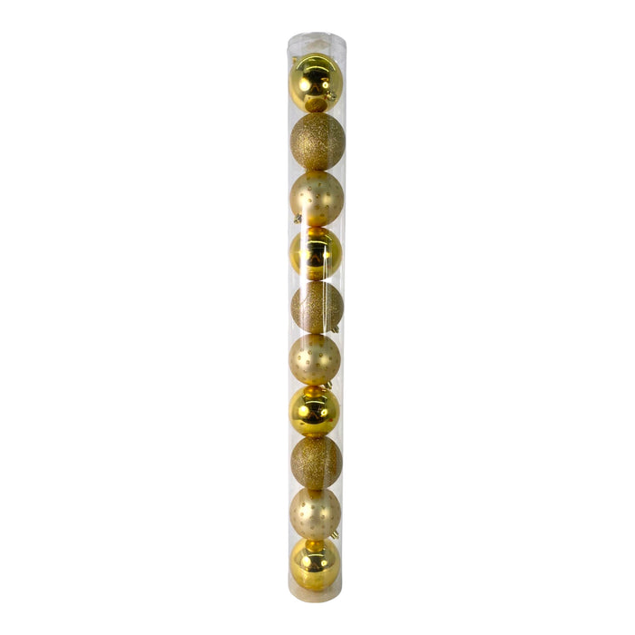 Bolas Navidad Santini Golden Xmas Set 10 Piezas 8Cm