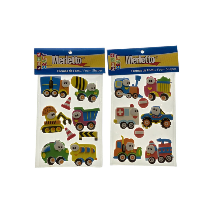 Merletto Sticker Fomi 3D Transporte Pesado